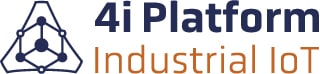 Logo de 4i Platform con un diseño y letras en negrita para IoT solutions